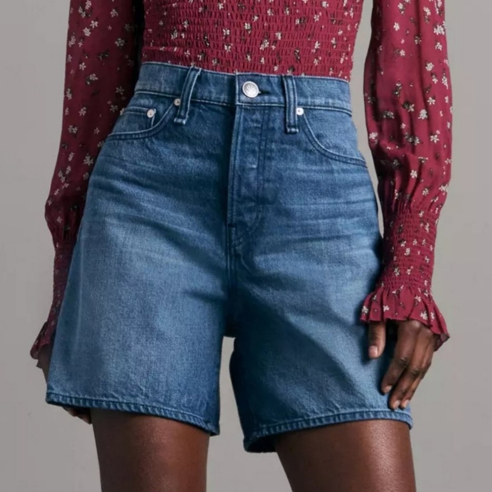 rag & bone High Waist Denim Shorts